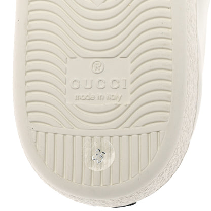 Gucci Calfskin Web Floral Embroidered Womens Ace Sneakers 35 White 8 of 9