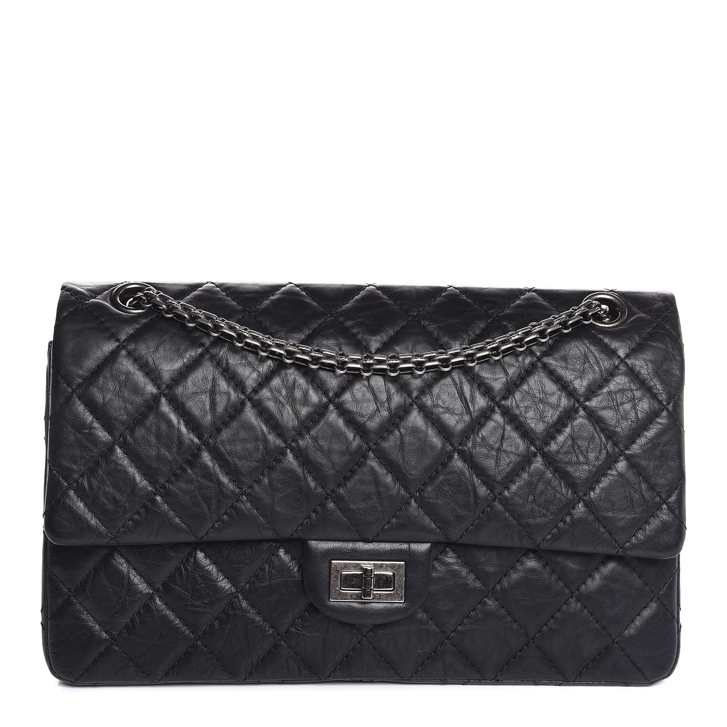 Chanel Aged Calfskin Quilted 2.55 Reissue 226 Flap Black 1 of 8