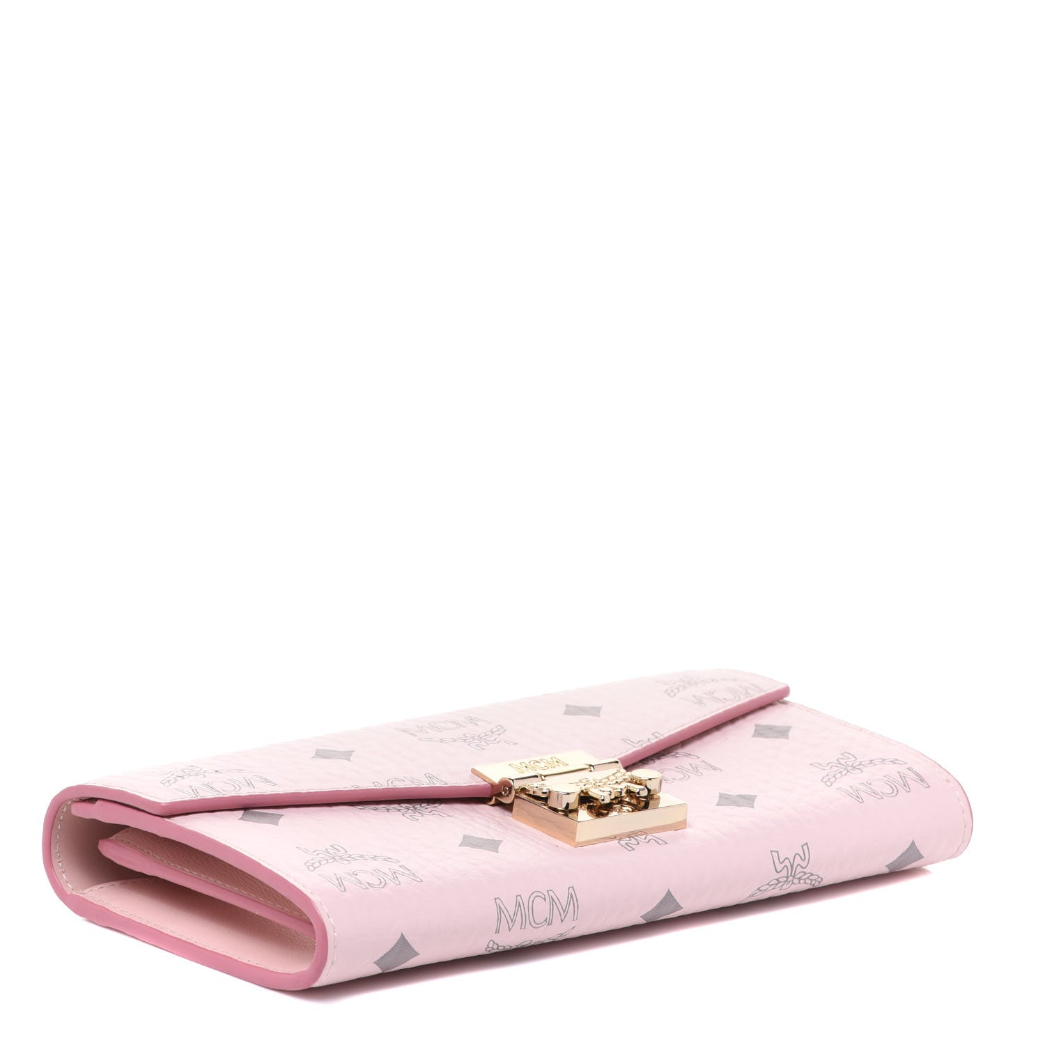MCM Visetos Large Patricia Wallet On Chain Soft Pink 4 of 8