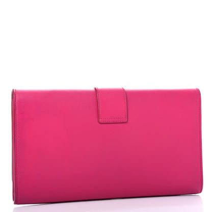 Saint Laurent Calfskin Classic Y Ligne Clutch Fuchsia 3 of 8