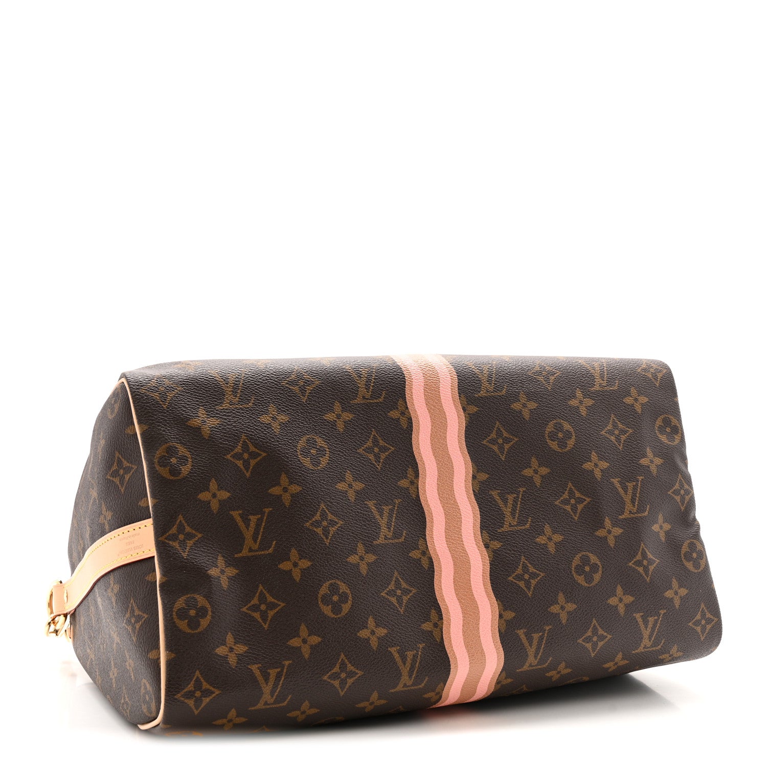 Louis Vuitton Mon Monogram Speedy Bandouliere 35 Light Pink Camel 4 of 9