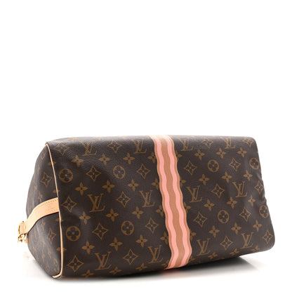 Louis Vuitton Mon Monogram Speedy Bandouliere 35 Light Pink Camel 4 of 9