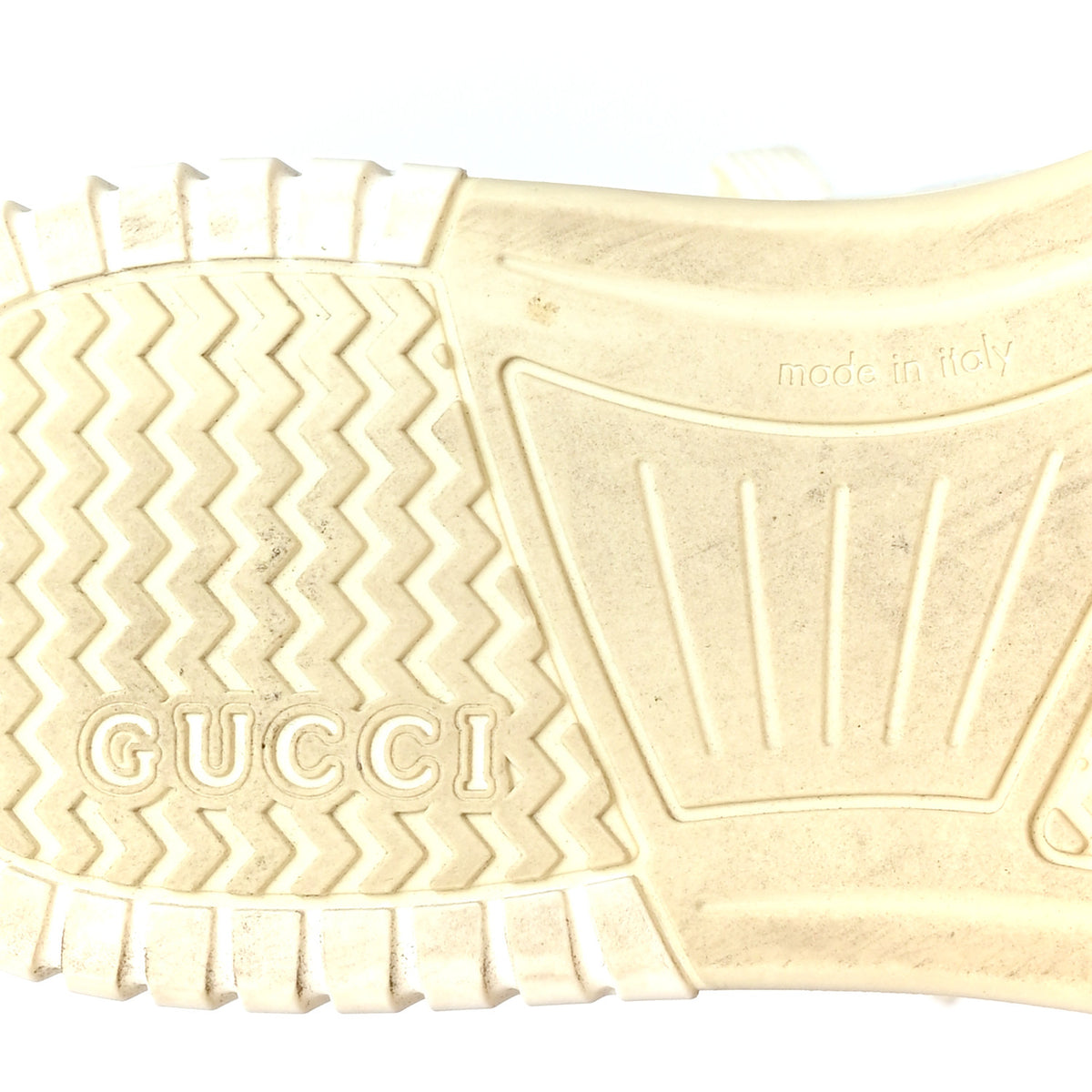 Guccissima Mirror Effect Womens Re-Web Sneakers 37 Silver
