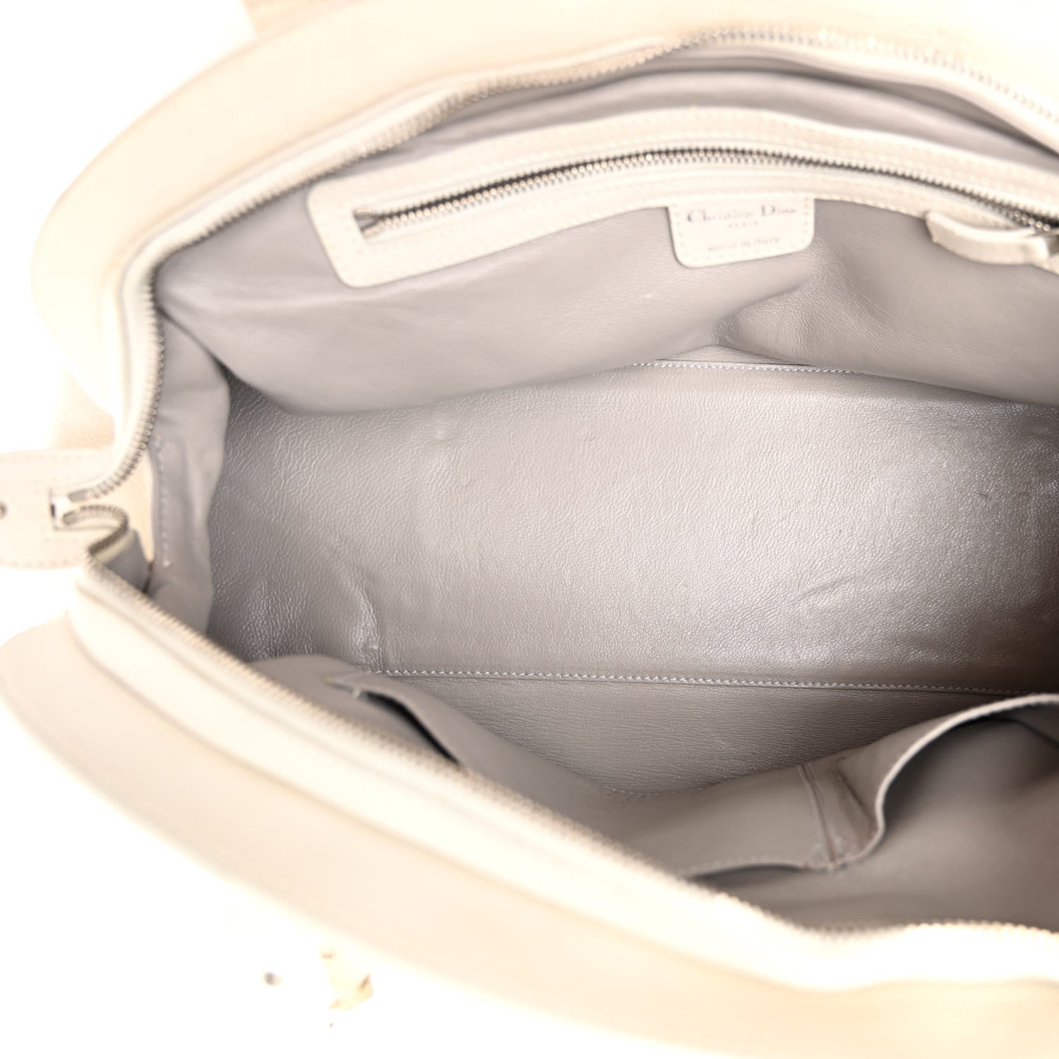Christian Dior Calfskin My Dior Satchel White 5 of 13