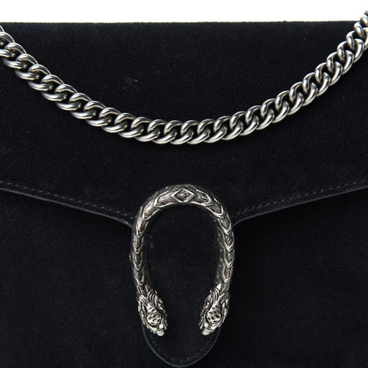 Gucci Suede Mini Dionysus Chain Wallet Black 10 of 10
