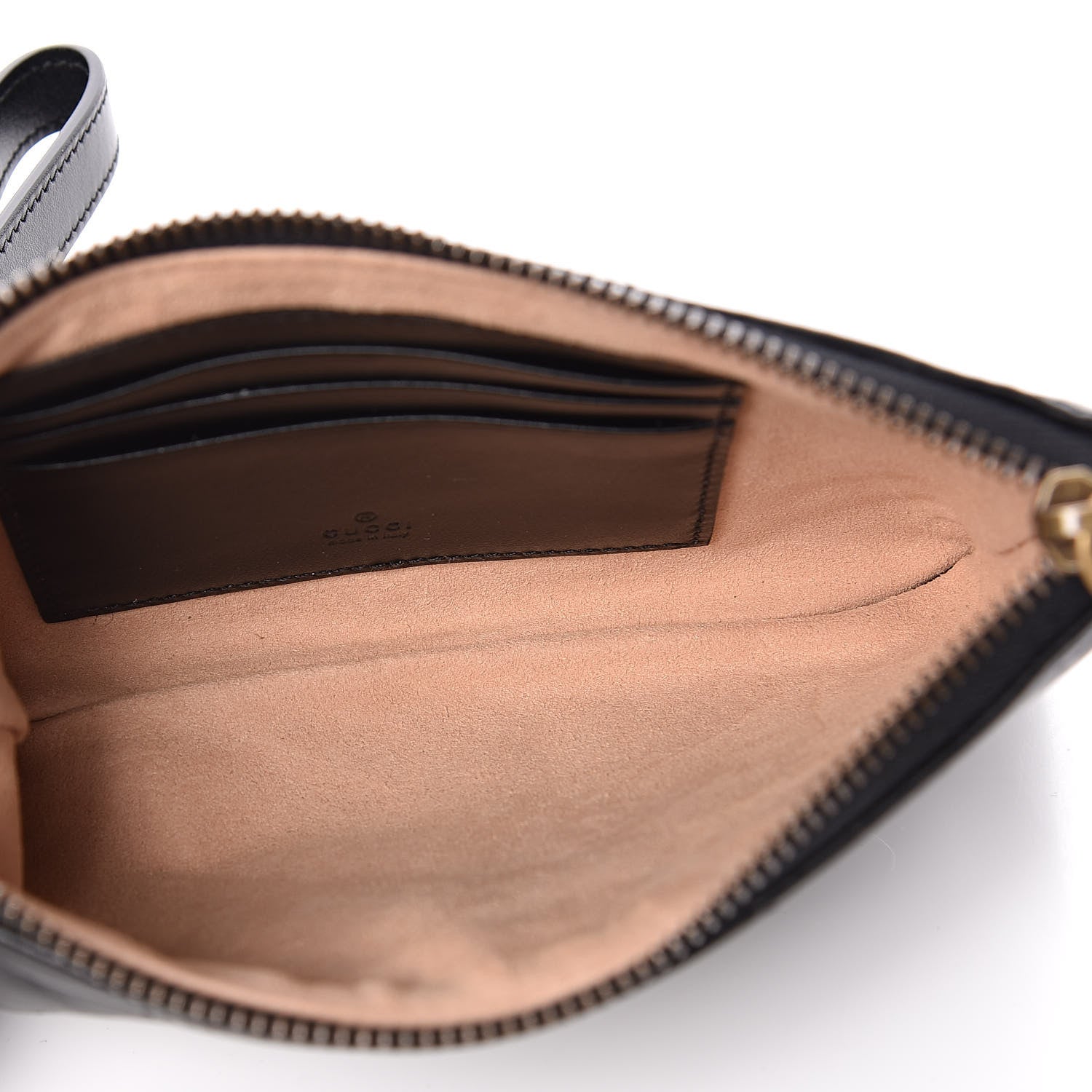Gucci Calfskin Matelasse GG Marmont Wrist Wallet Black 5 of 8