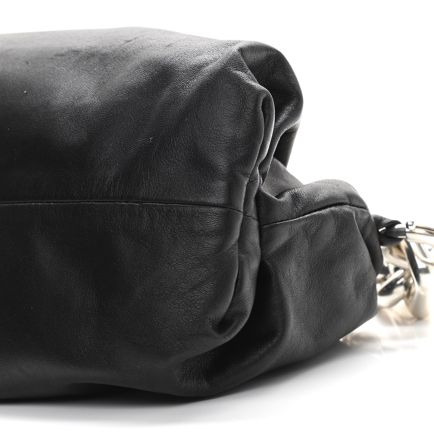 Bottega Veneta Calfskin The Pouch Chain Black 10 of 10