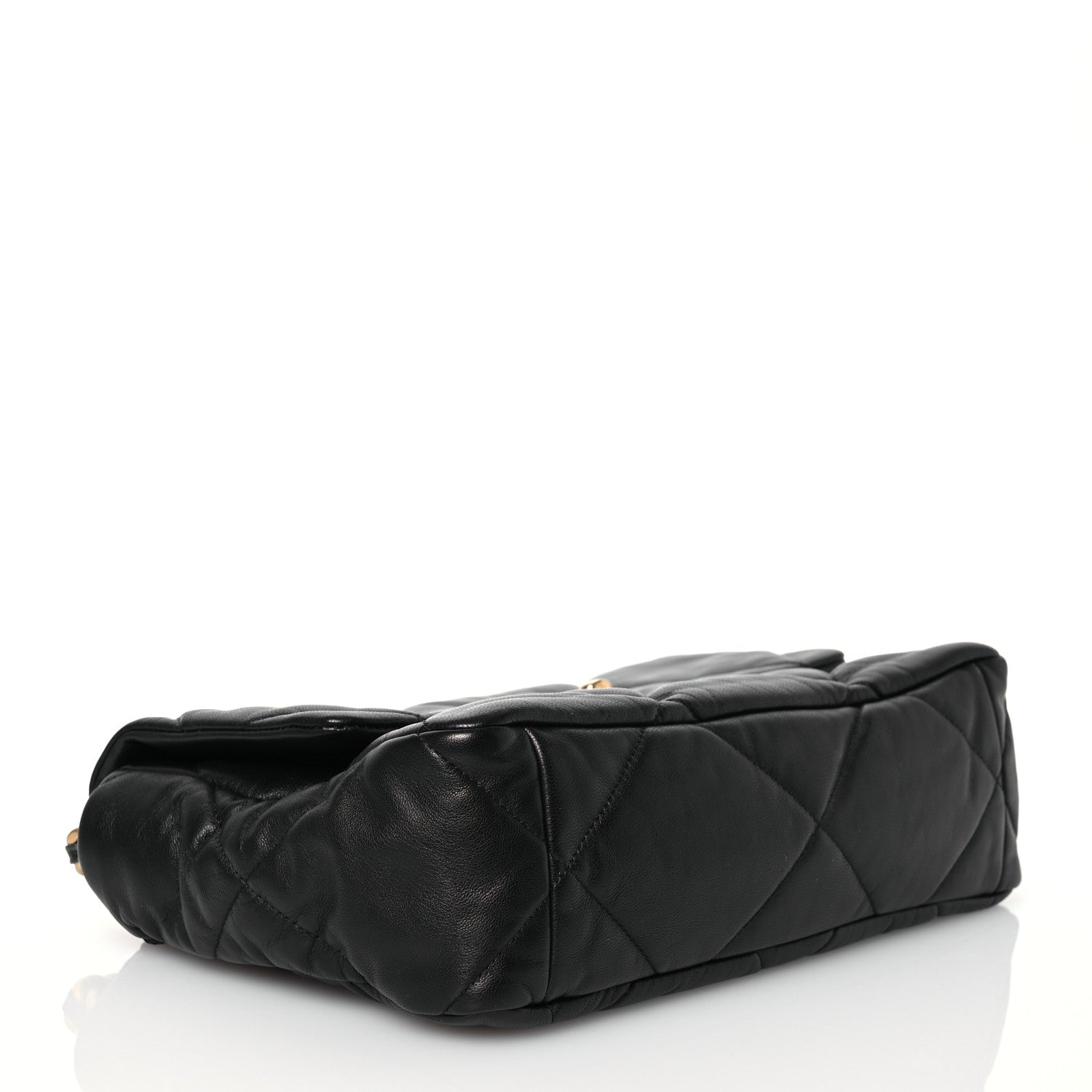 Chanel Goatskin Quilted Large Chanel 19 Flap Black 4 of 14