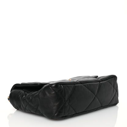 Chanel Goatskin Quilted Large Chanel 19 Flap Black 4 of 14