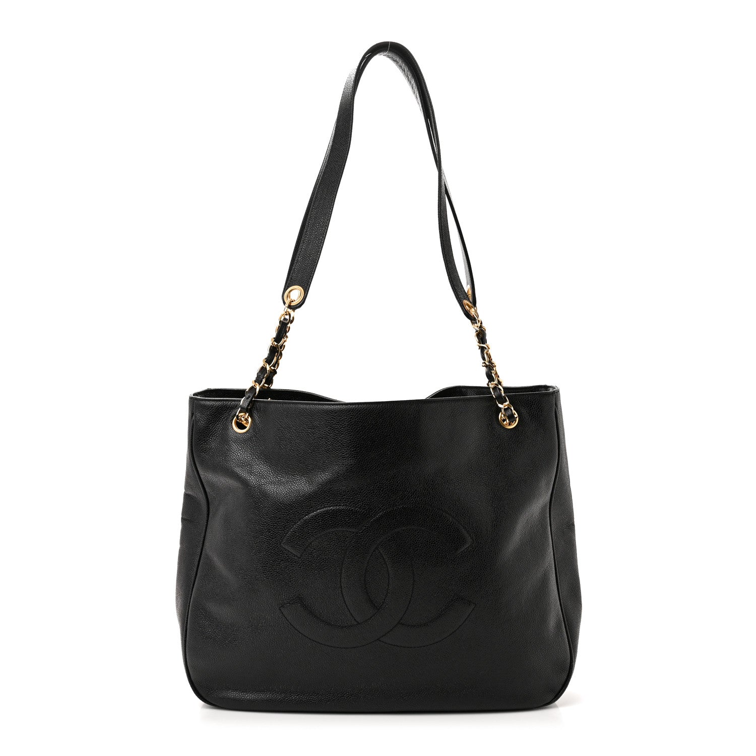 Chanel Caviar Large CC Shoulder Bag Black 1 of 14