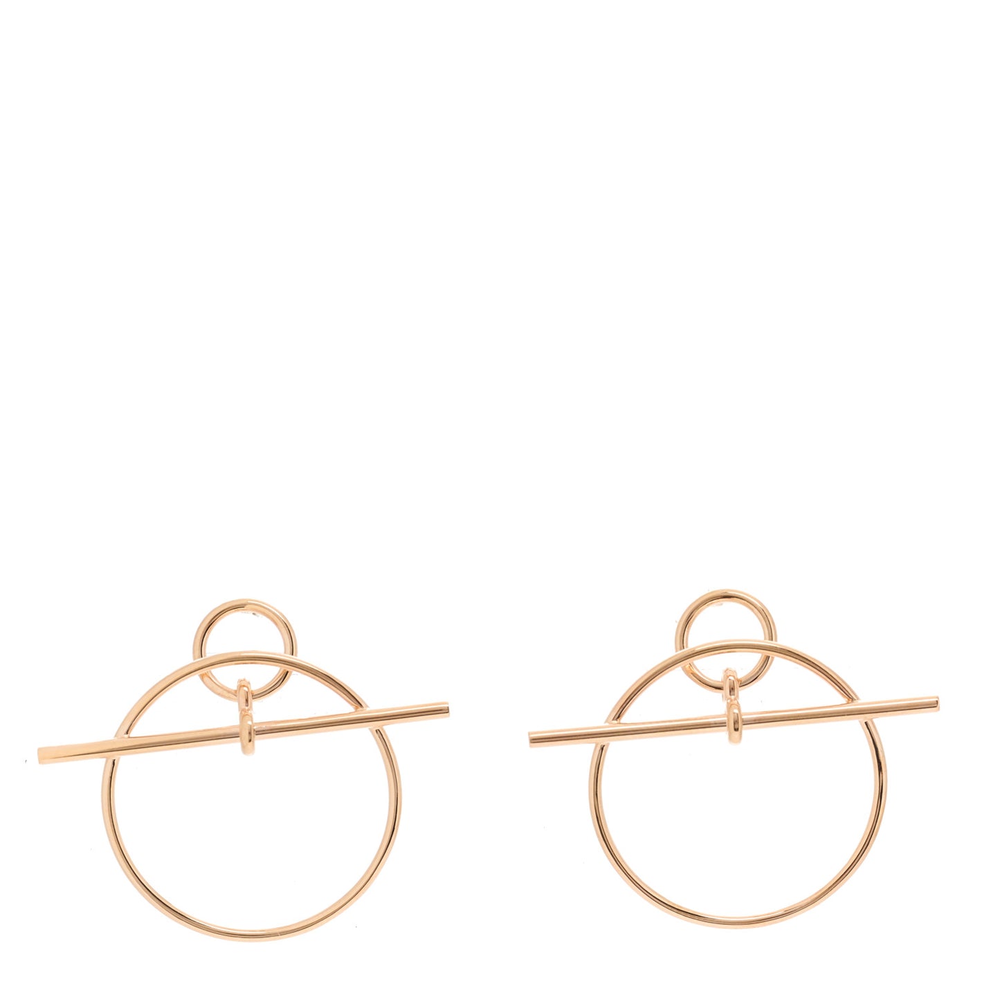 18K Rose Gold PM Loop Earrings
