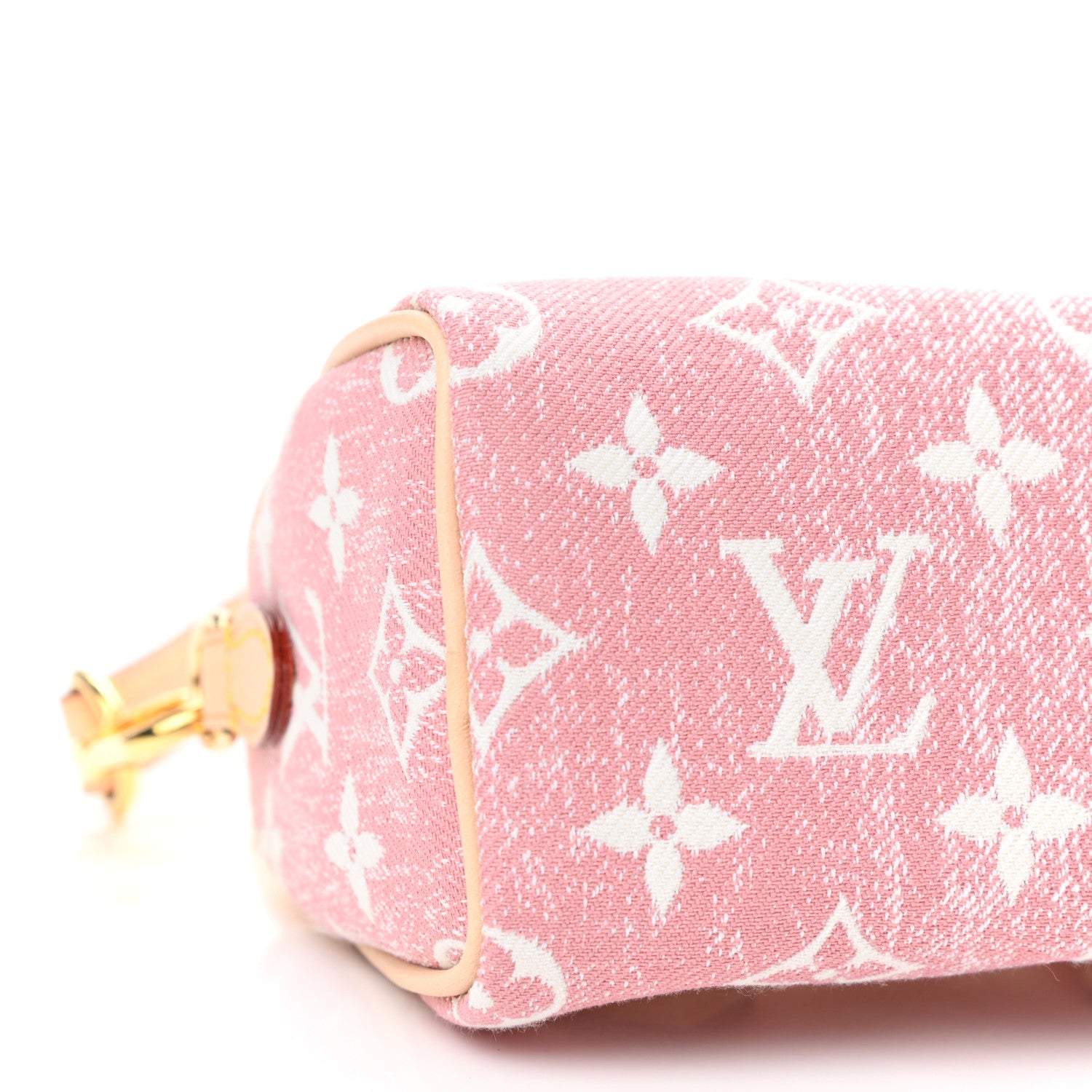 Louis Vuitton Monogram Jacquard Denim Nano Speedy Bandouliere Pink 8 of 10