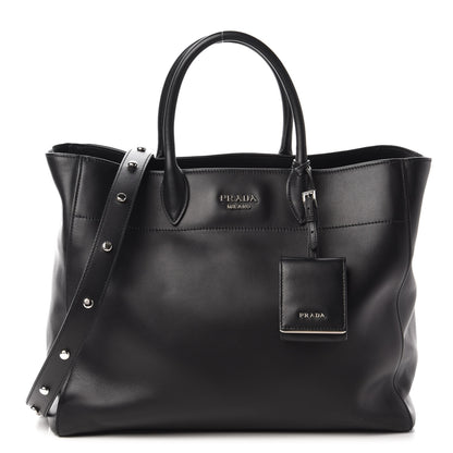 Prada City Calfskin Tote Black 1 of 9