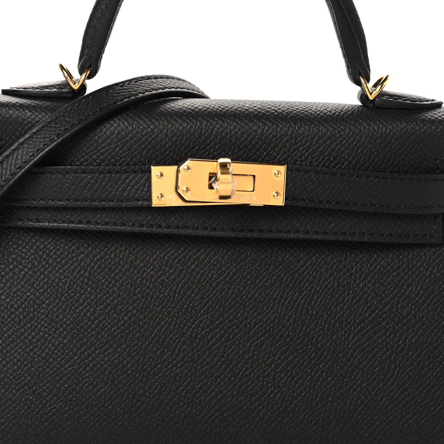 Hermes Epsom Mini Kelly Sellier 20 Black 7 of 11