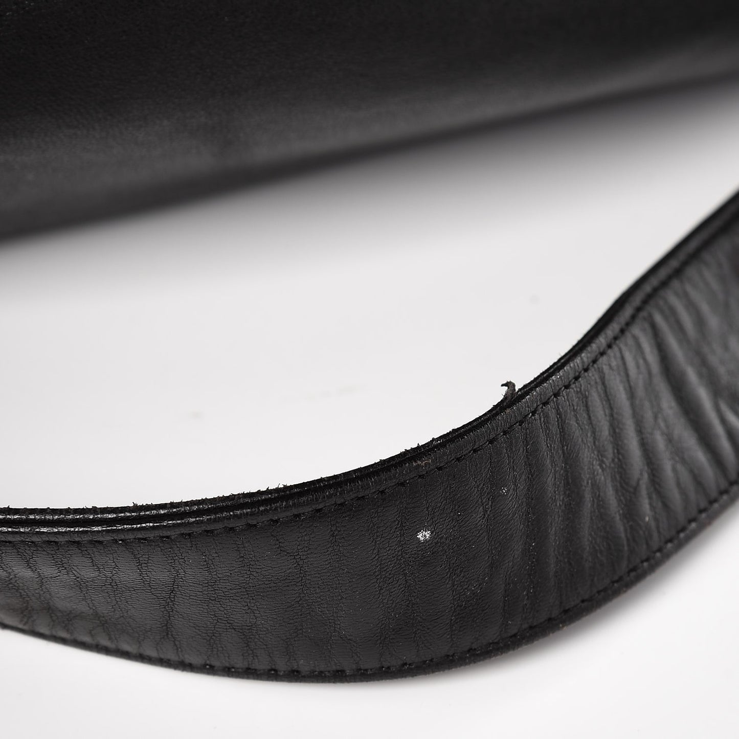 Lambskin CC Drawstring Shoulder Bag Black