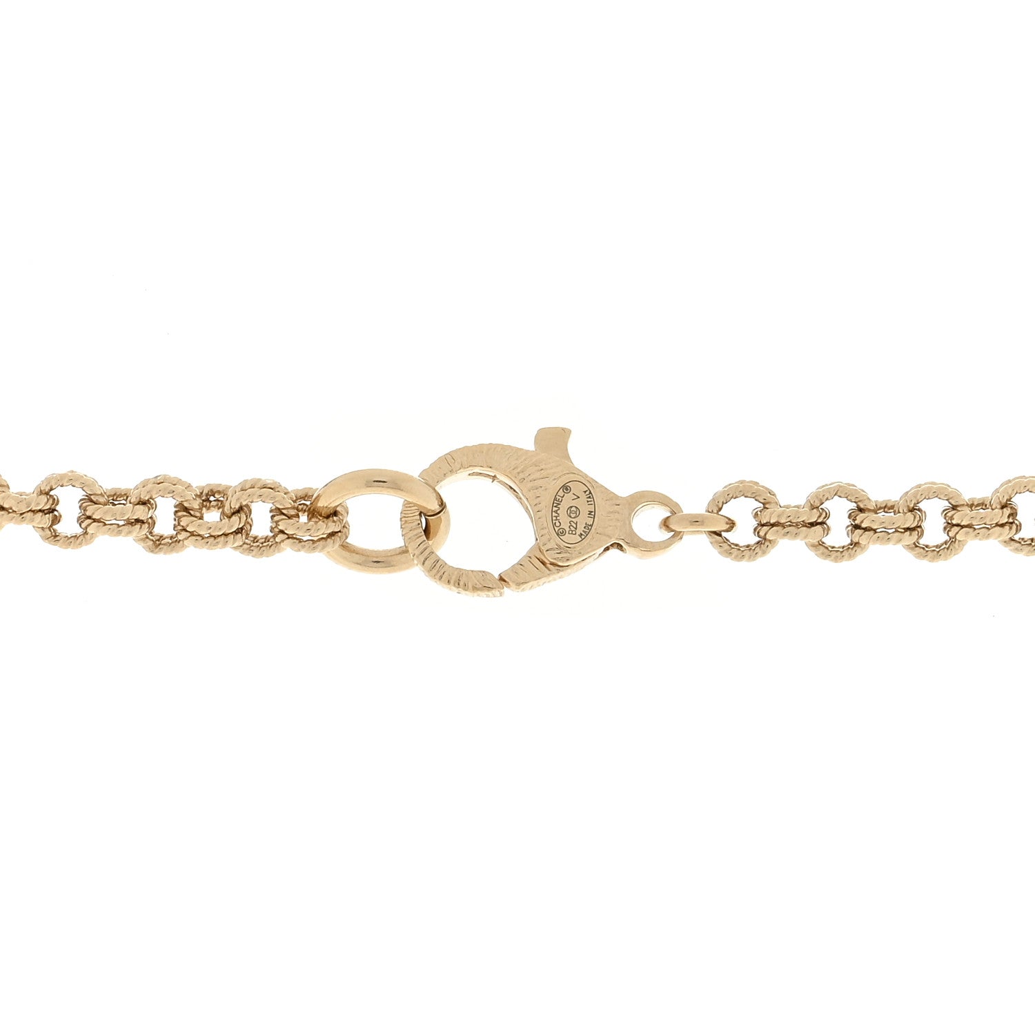 Chanel Pearl CC Long Necklace Light Gold 4 of 4