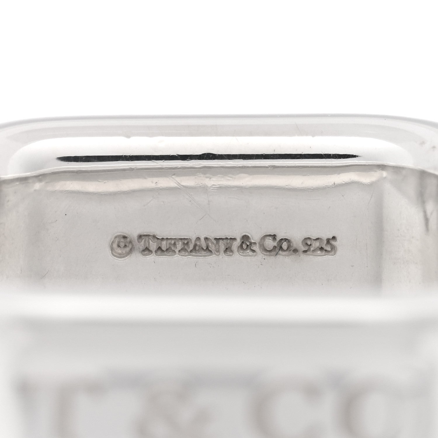 Tiffany Sterling Silver 1837 Square Ring 49 4.75 4 of 4