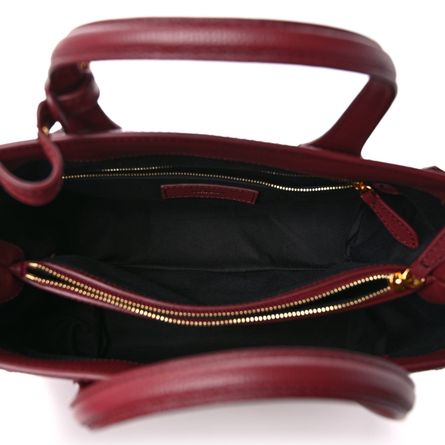 Burberry Derby Calfskin House Check Medium Banner Tote Crimson 5 of 12