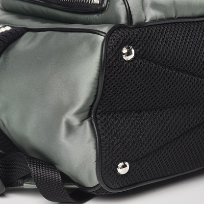 Miu Miu Nylon Satin Patches Bomber Backpack 9 of 10