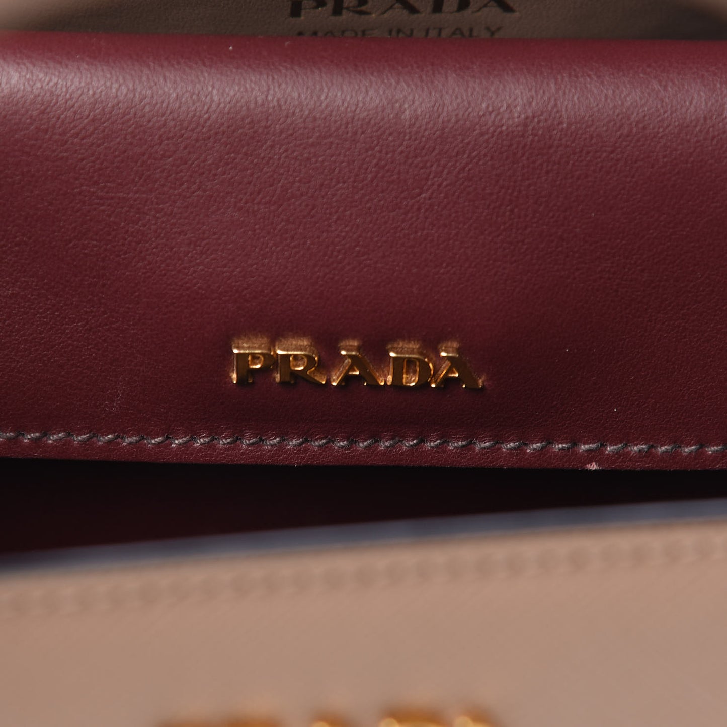 Saffiano City Calfskin Medium Bibliothèque Top Handle Cammeo