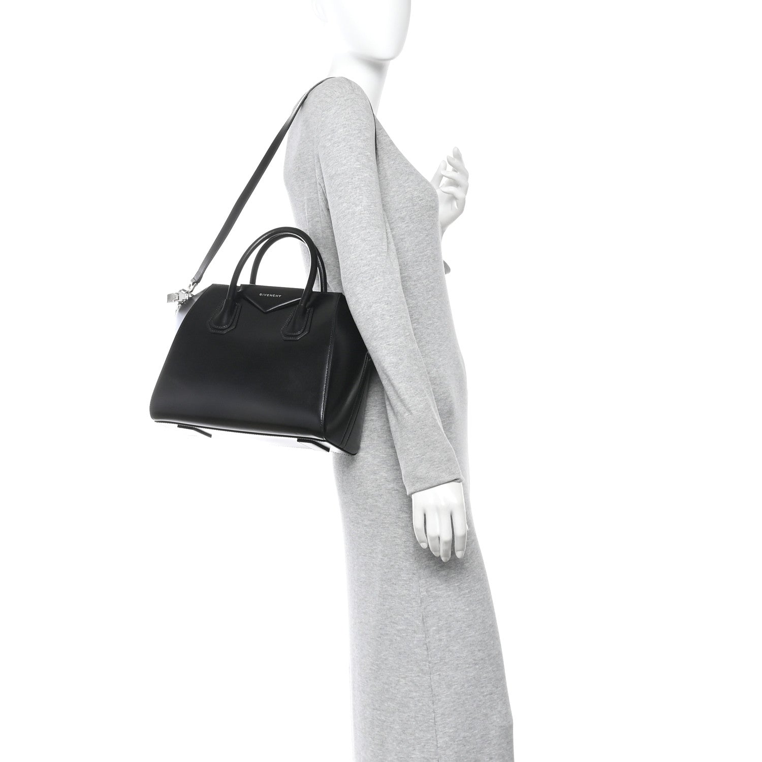 Givenchy Shiny Lord Calfskin Small Antigona Black 2 of 11
