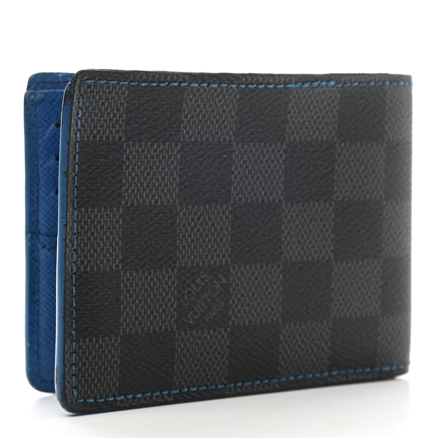 Damier Graphite Slender Wallet Blue
