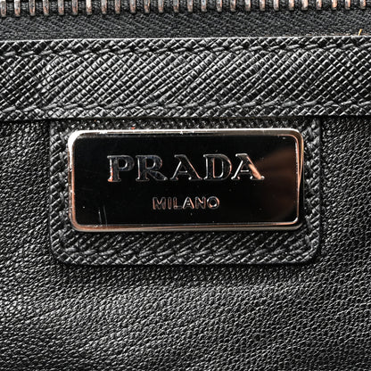 Prada Saffiano Travel Briefcase Papaya 6 of 9