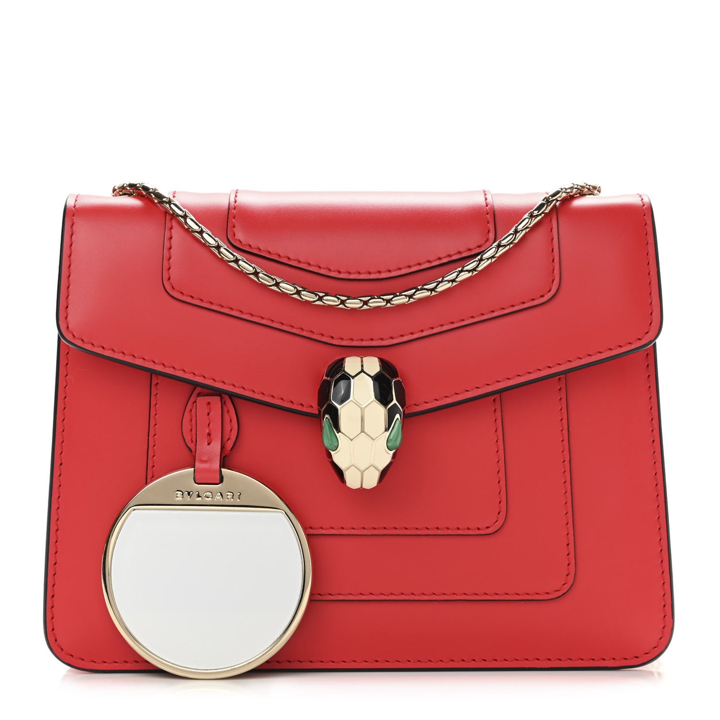 Calfskin Serpenti Forever Crossbody Bag Red