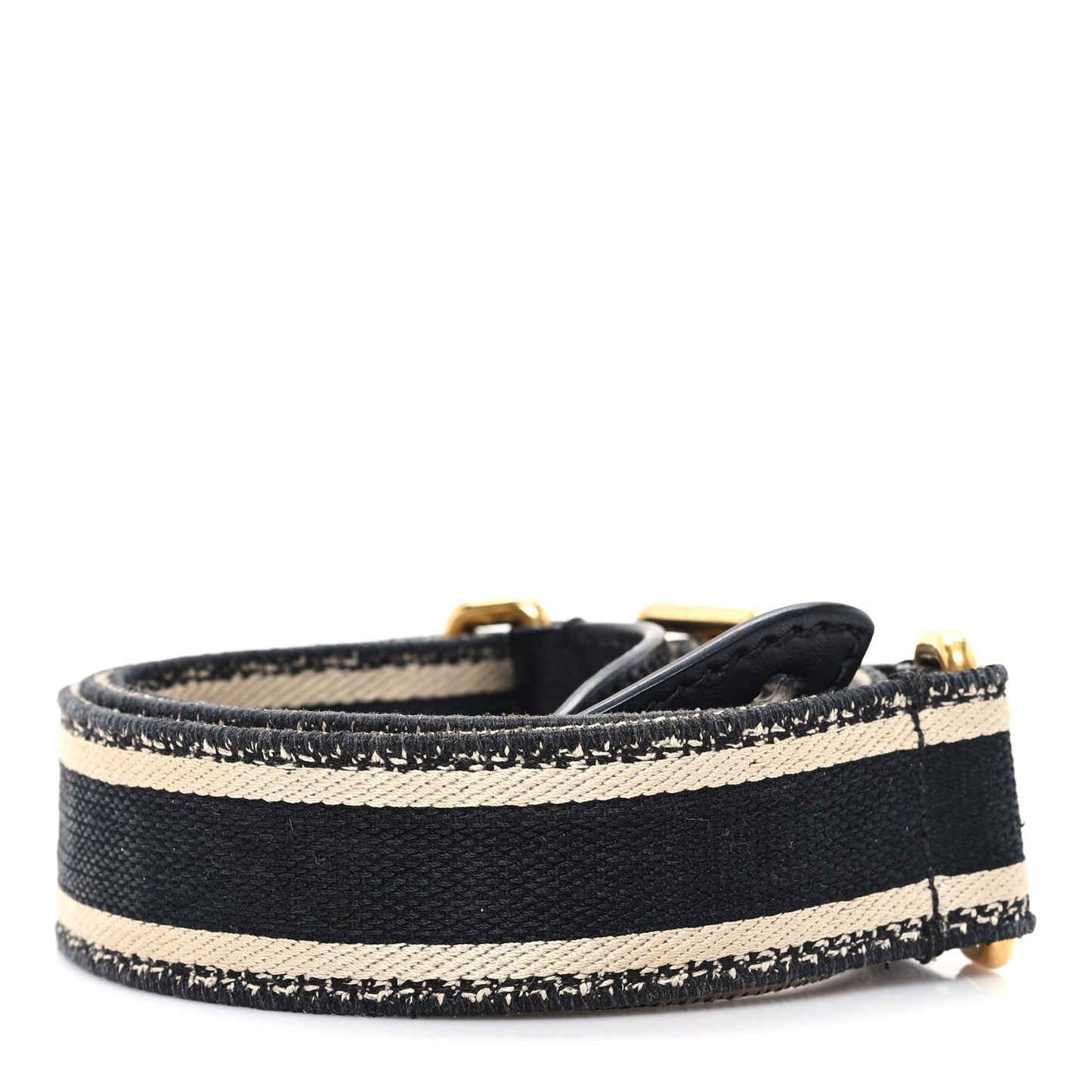 Canvas Embroidered Shoulder Strap Blue