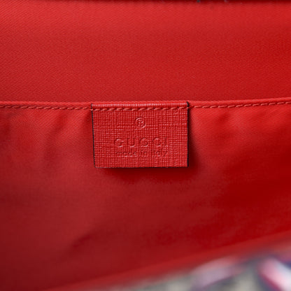 Gucci GG Supreme Monogram Childrens Sylvie Bow Print Backpack Red 5 of 8