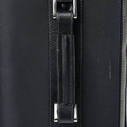 Prada Tessuto Nylon Saffiano Trolley Luggage Black 20 of 32
