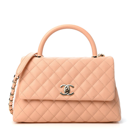 Chanel Caviar Quilted Small Coco Handle Flap Light Pink 1 of 4