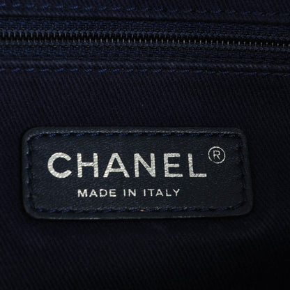 Chanel Canvas Small Deauville Tote Denim Blue 6 of 8
