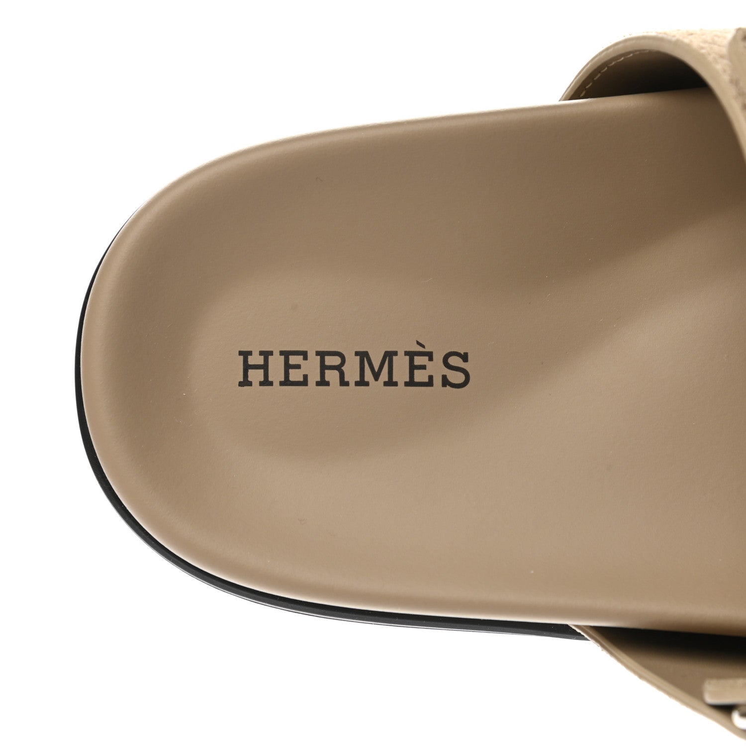 Hermes Suede Goatskin Chaine d'Ancre Womens Chypre Sandals 37 Beige Sable 7 of 11