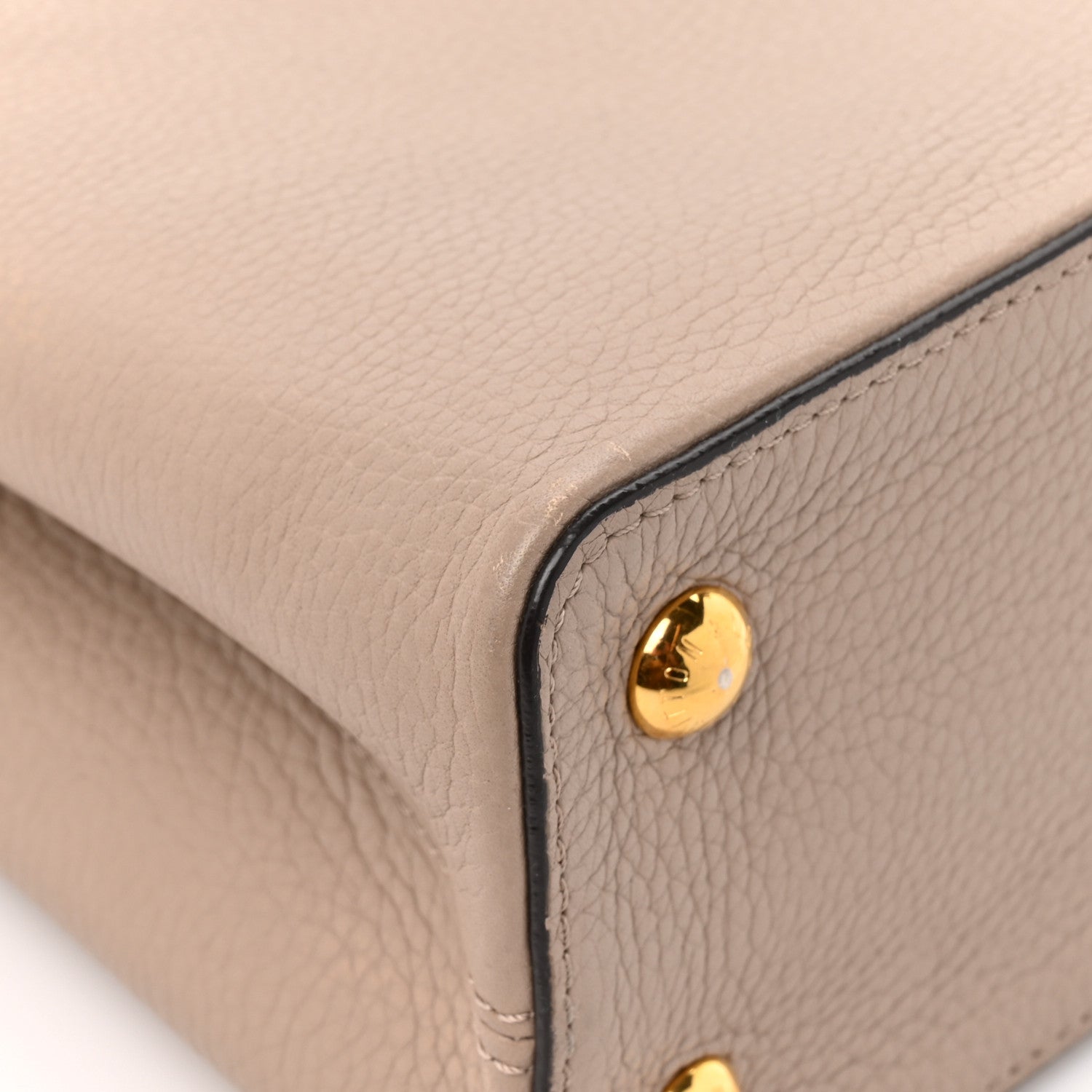 Louis Vuitton Taurillon Capucines PM Galet 12 of 14