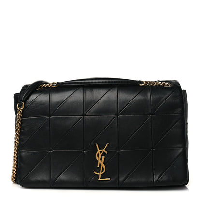 Saint Laurent Lambskin Patchwork Monogram Large Jamie Black 1 of 10