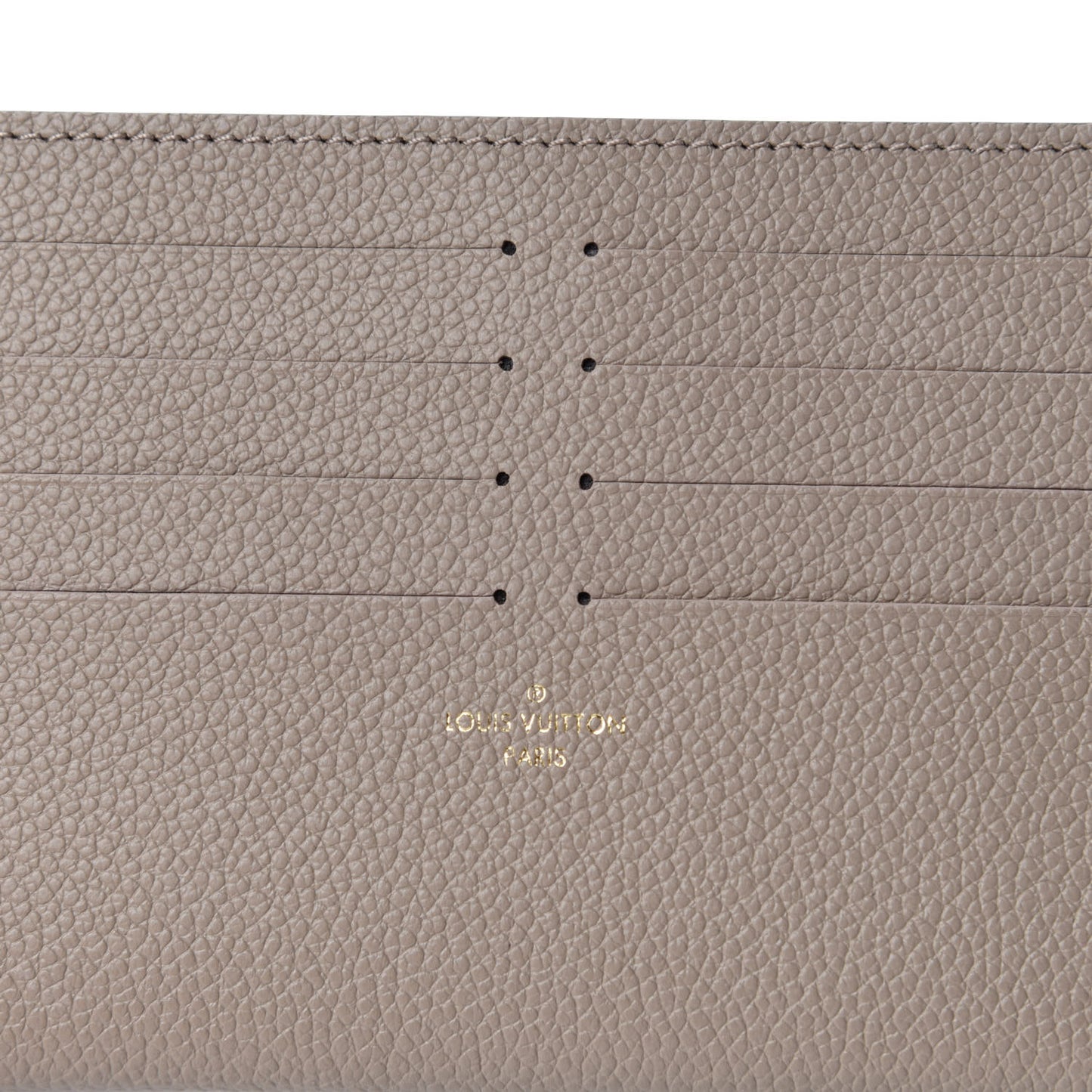 Calfskin Felicie Chain Wallet Card Holder Insert Tourterelle