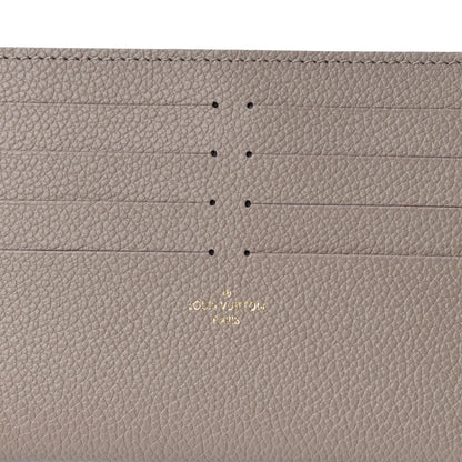 Louis Vuitton Calfskin Felicie Chain Wallet Card Holder Insert Tourterelle 5 of 6