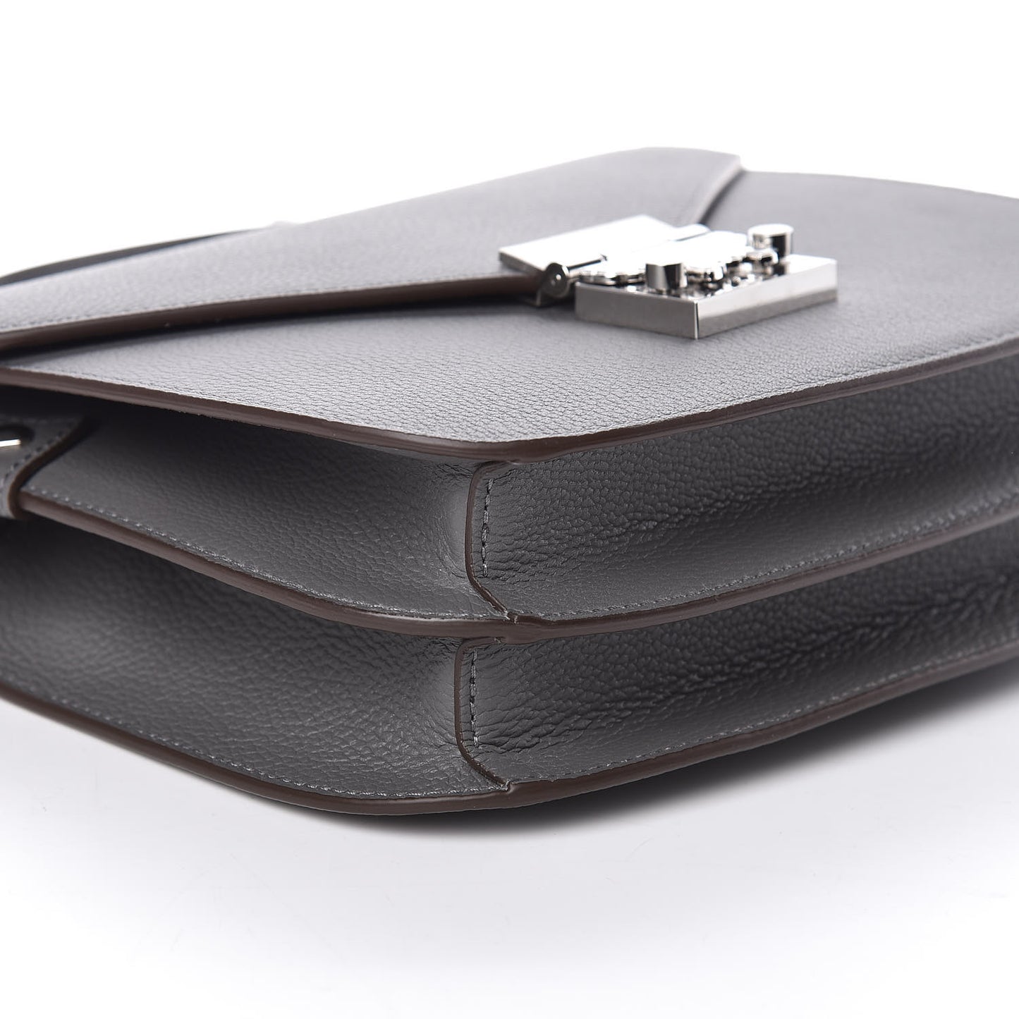 Park Avenue Calfskin Small Patricia Crossbody Bag Charcoal
