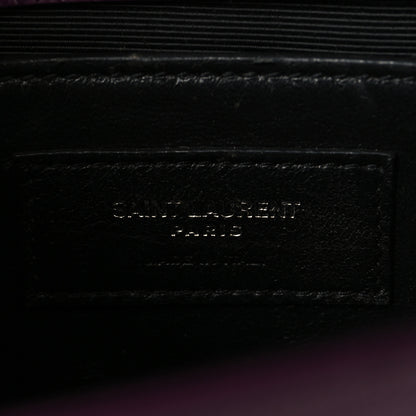 Saint Laurent Grain De Poudre Small Monogram Kate Satchel Armaranto 6 of 11