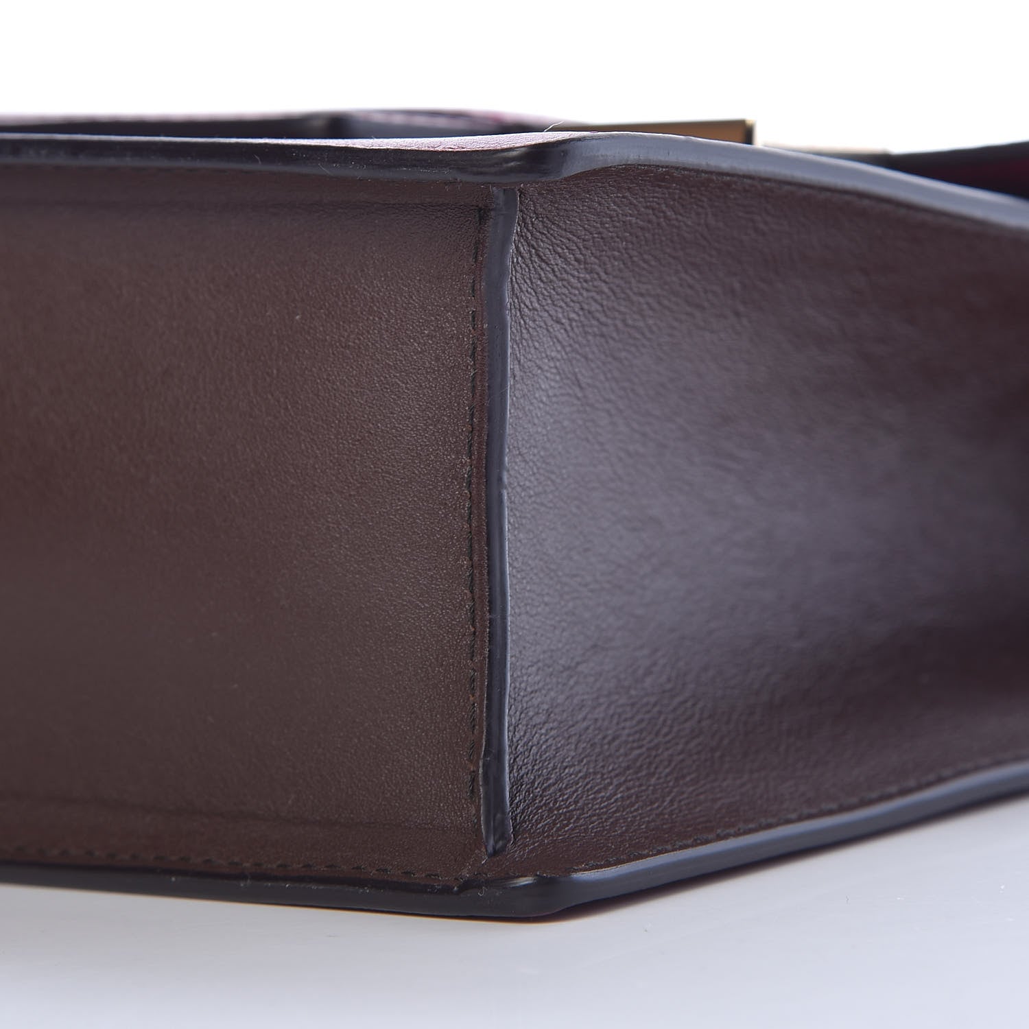 Delvaux Calfskin Madame Chaine Bag Burgundy 10 of 12
