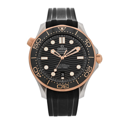 Omega Stainless Steel 18K Sedna Gold Rubber 42mm Seamaster Diver 300M Co-Axial Master Chronometer Automatic Watch Black 210.22.42.20.01.002 1 of 5