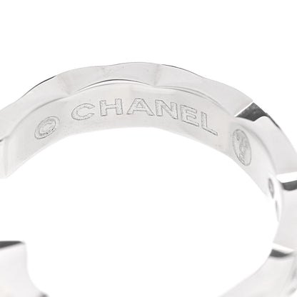 Chanel 18K White Gold Diamond Coco Crush Single Ear Cuff Earring 3 of 5