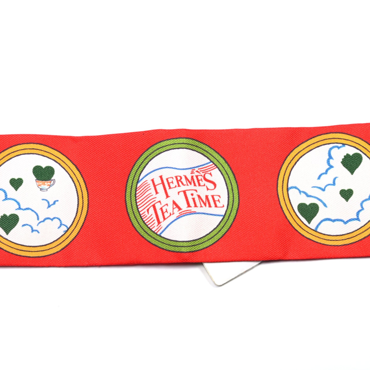 Silk Tea Time Twilly Rouge Vif Vert Multicolor