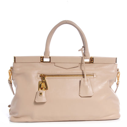 Prada Soft Calf Shoulder Bag Quarzo 1 of 9