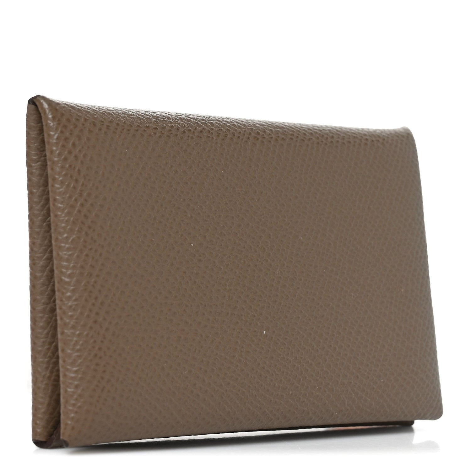 Hermes Epsom Calvi Card Case Etoupe 3 of 8