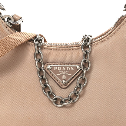 Prada Tessuto Nylon Saffiano Mini Re-Edition 2000 Shoulder Bag Cammeo 8 of 14