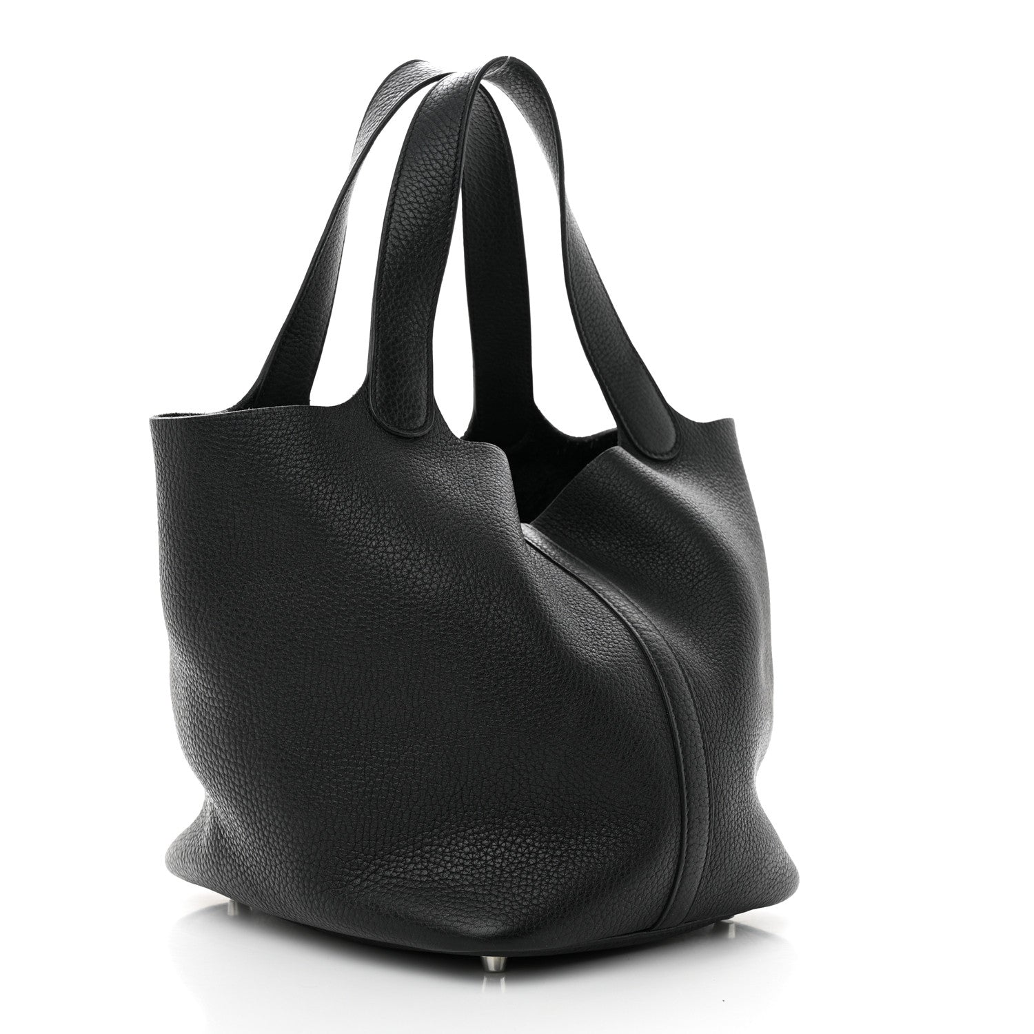 Hermes Taurillon Clemence Picotin Lock 22 MM Black 3 of 12