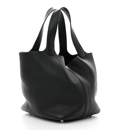 Hermes Taurillon Clemence Picotin Lock 22 MM Black 3 of 12