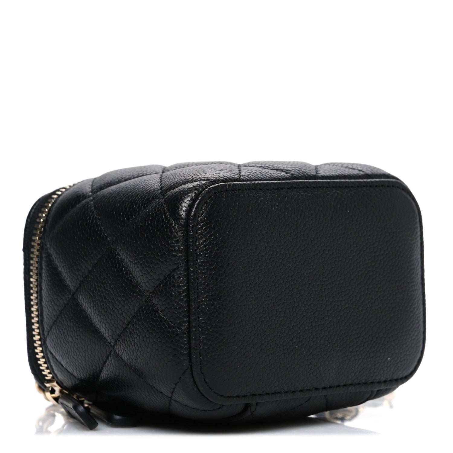 Chanel Caviar Quilted Mini Vanity Case With Chain Black 4 of 11